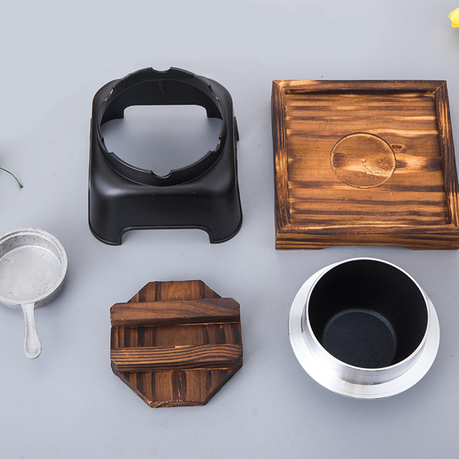 Camping Cooking Rice - Portable Rice Cooking Pot with Wooden