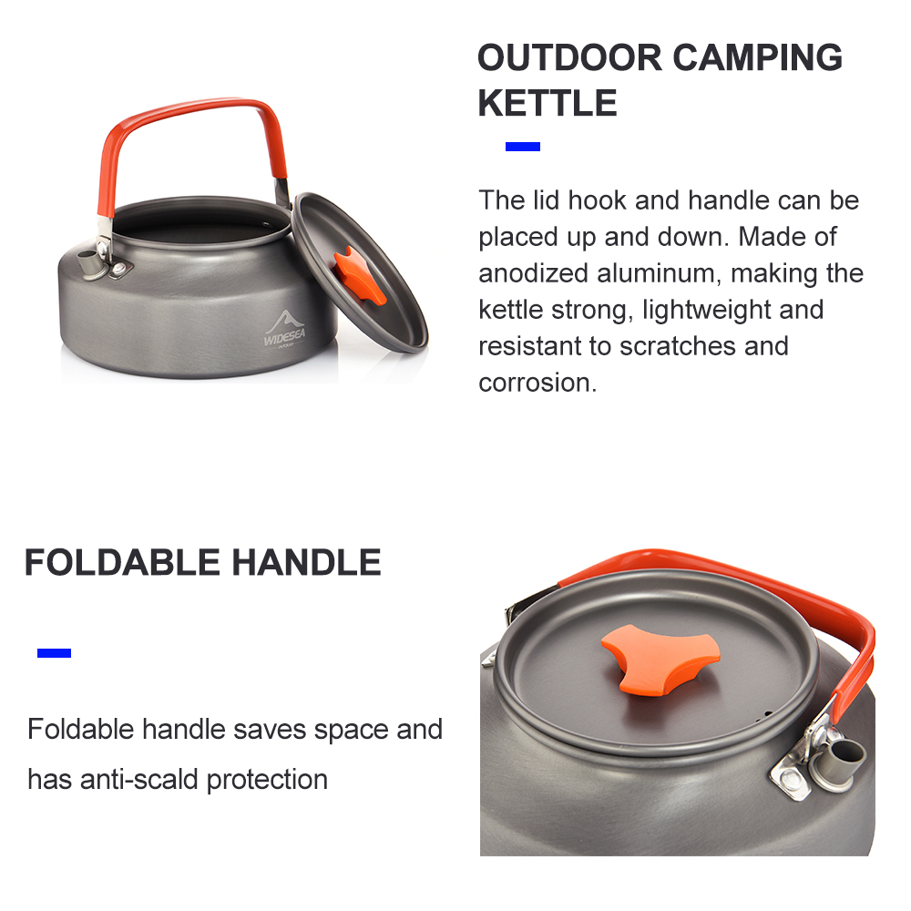 Widesea 1.1L 2L1.5L Camping Wa - огляд і ціна Camping Cooking Ware Set
