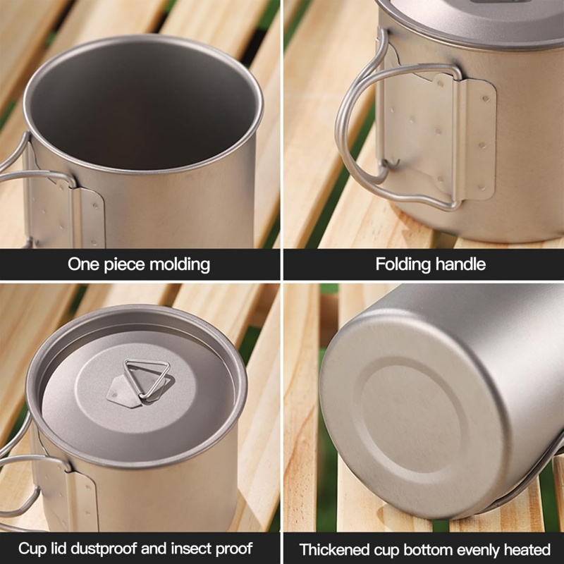 Titanium Camping Mug with Fold - огляд і ціна Camping Cooking Survival