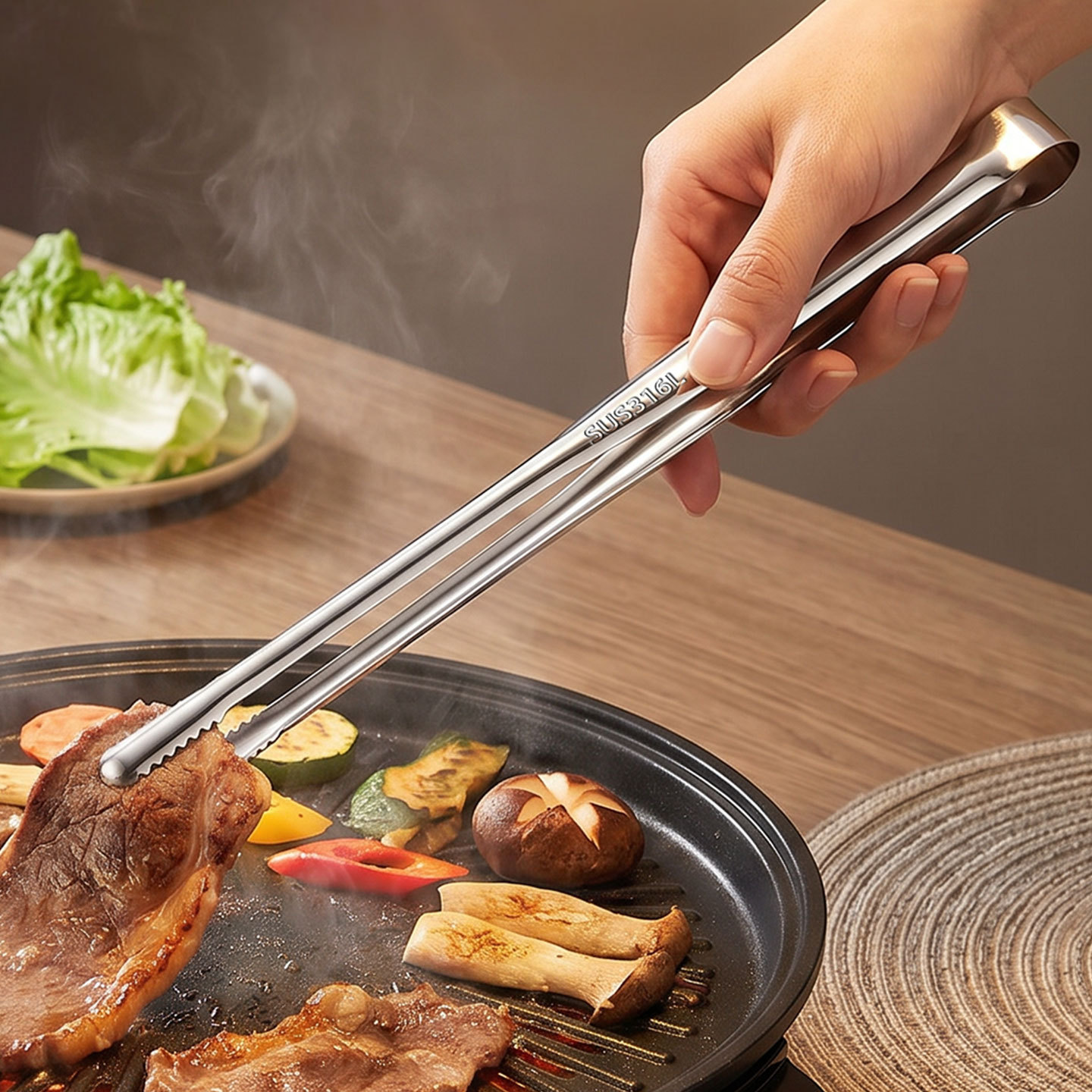 Grill Tongs Meat Culinary Nipp - огляд і ціна Camping Cooking Survival