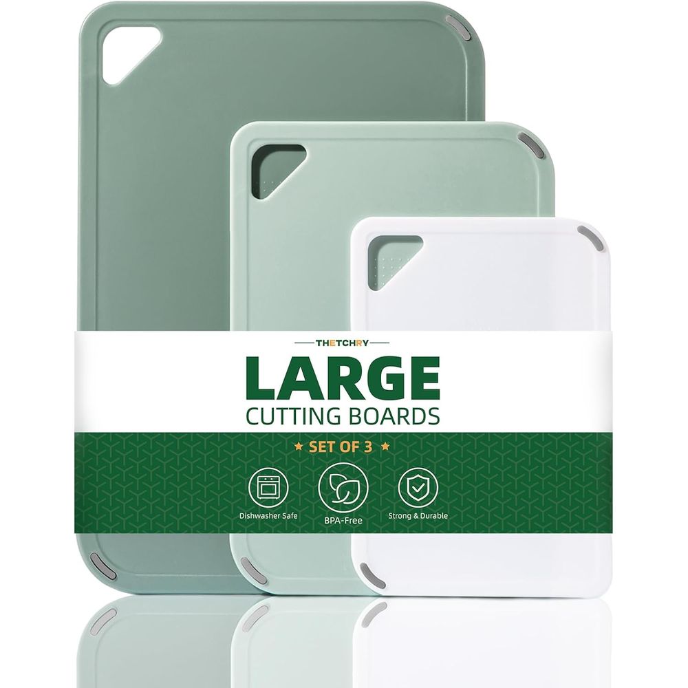 Plastic Cutting Board Set of 3 - огляд і ціна Camping Cooking Set Large