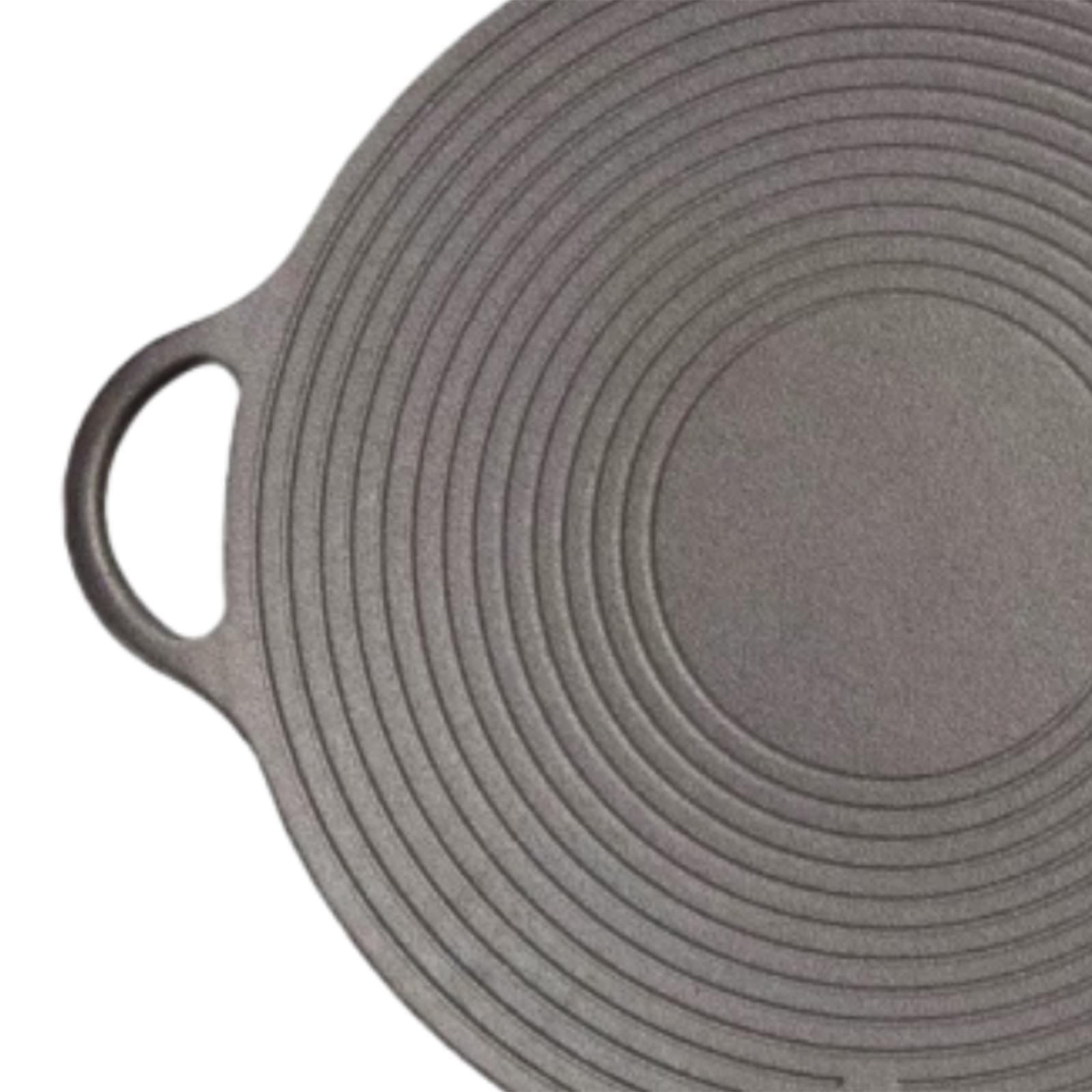 Round Cast Iron Grill Pan Nons - огляд і ціна Camping Cooking Without Gas