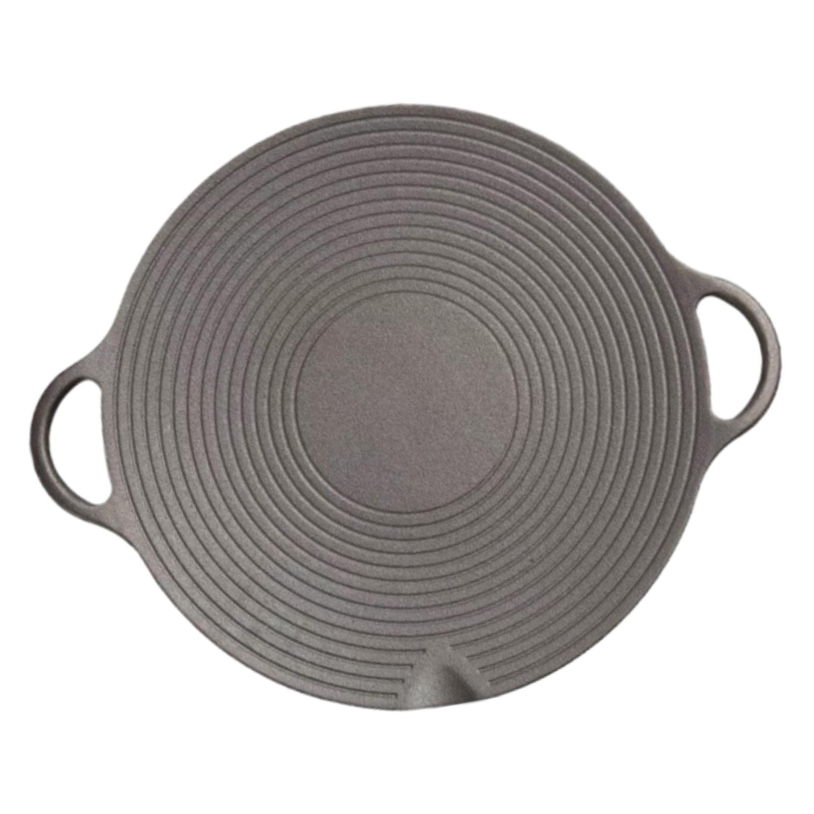 Round Cast Iron Grill Pan Nons - огляд і ціна Camping Cooking Without Gas