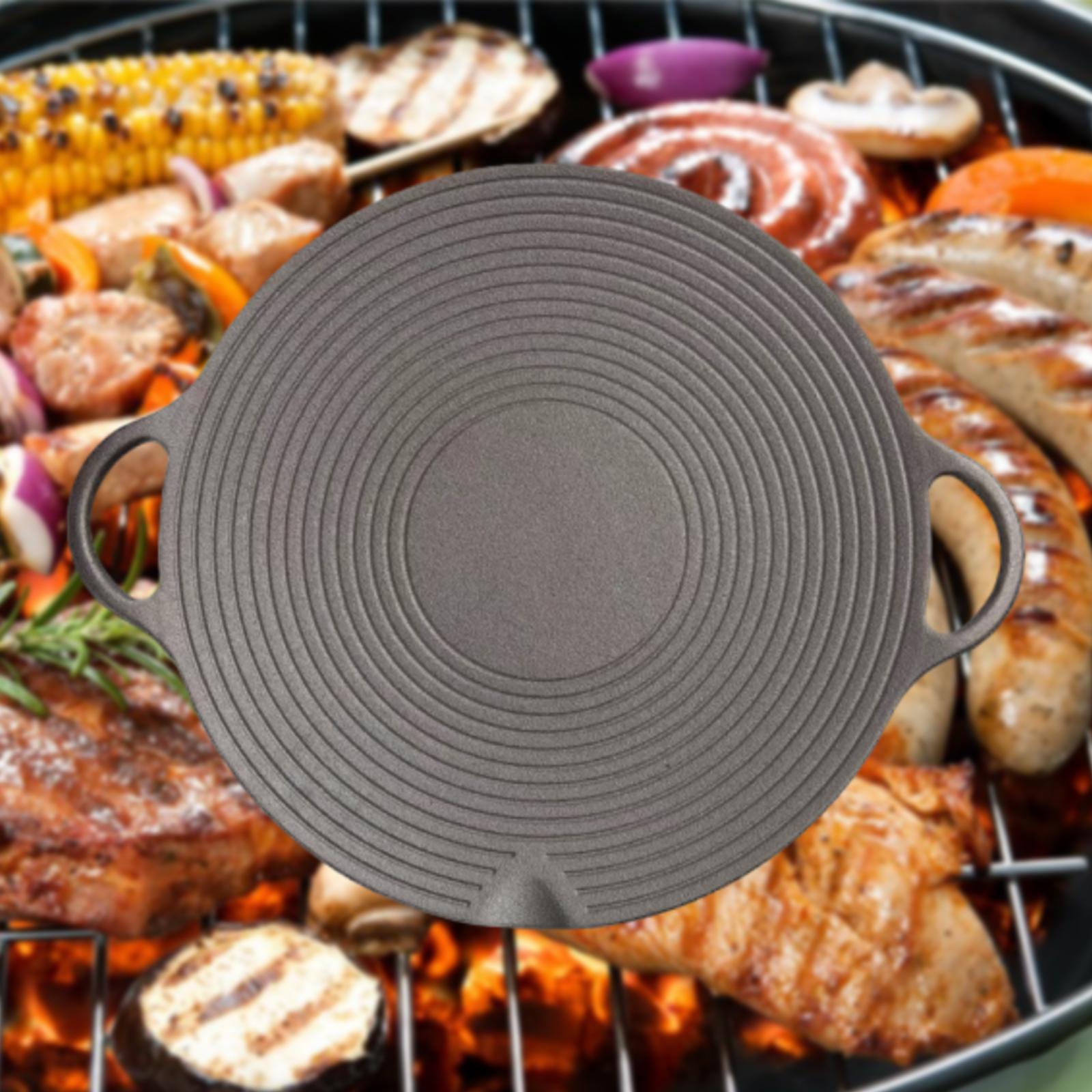 Round Cast Iron Grill Pan Nons - огляд і ціна Camping Cooking Without Gas