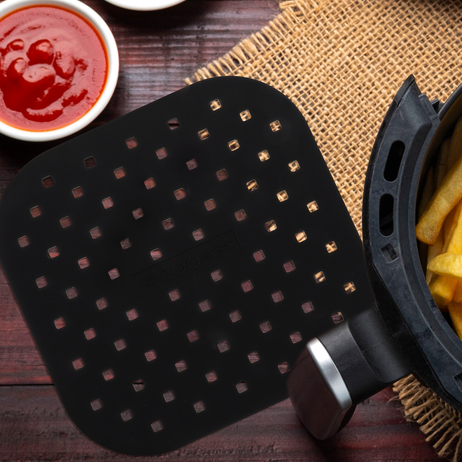 2Pcs Air Fryer Liner Silicone  - огляд і ціна Camping Cooking Mat