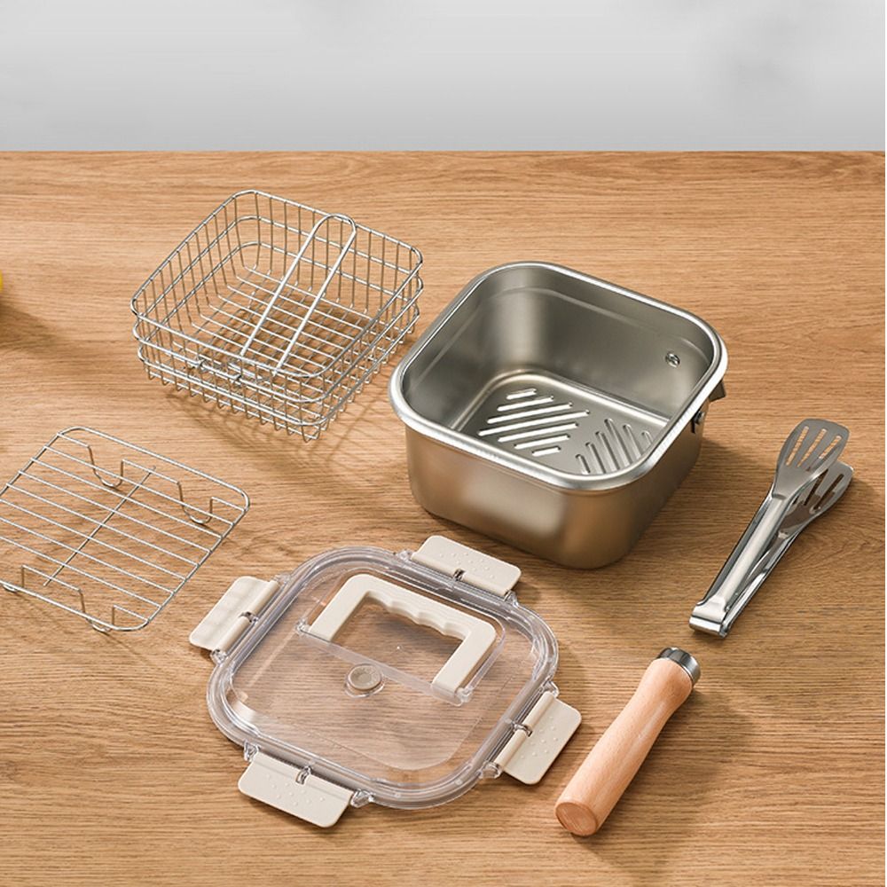 Portable Stainless Steel Fryin - огляд і ціна Camping Cooking Rice