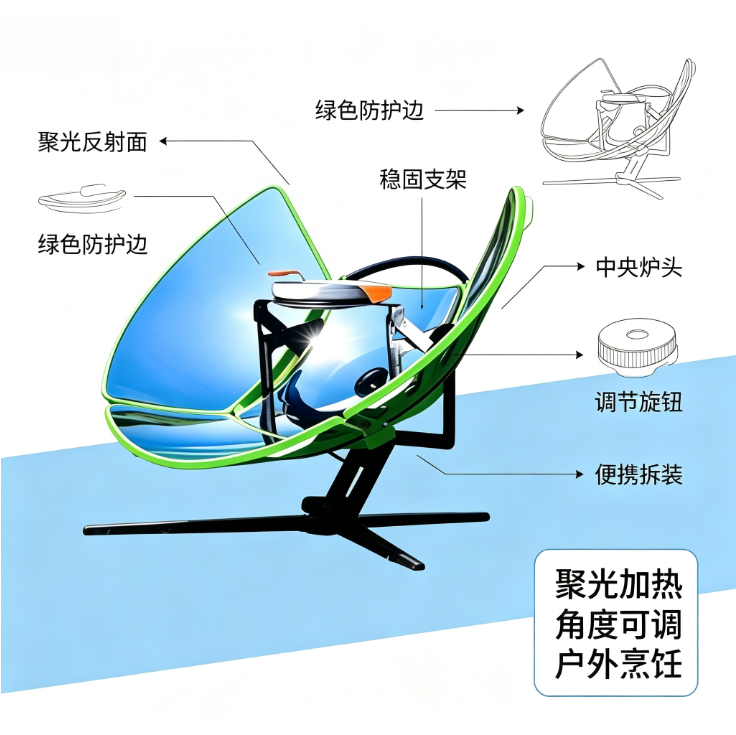 Solar Cooker Outdoor Camping S - огляд і ціна Solar Oven Camp