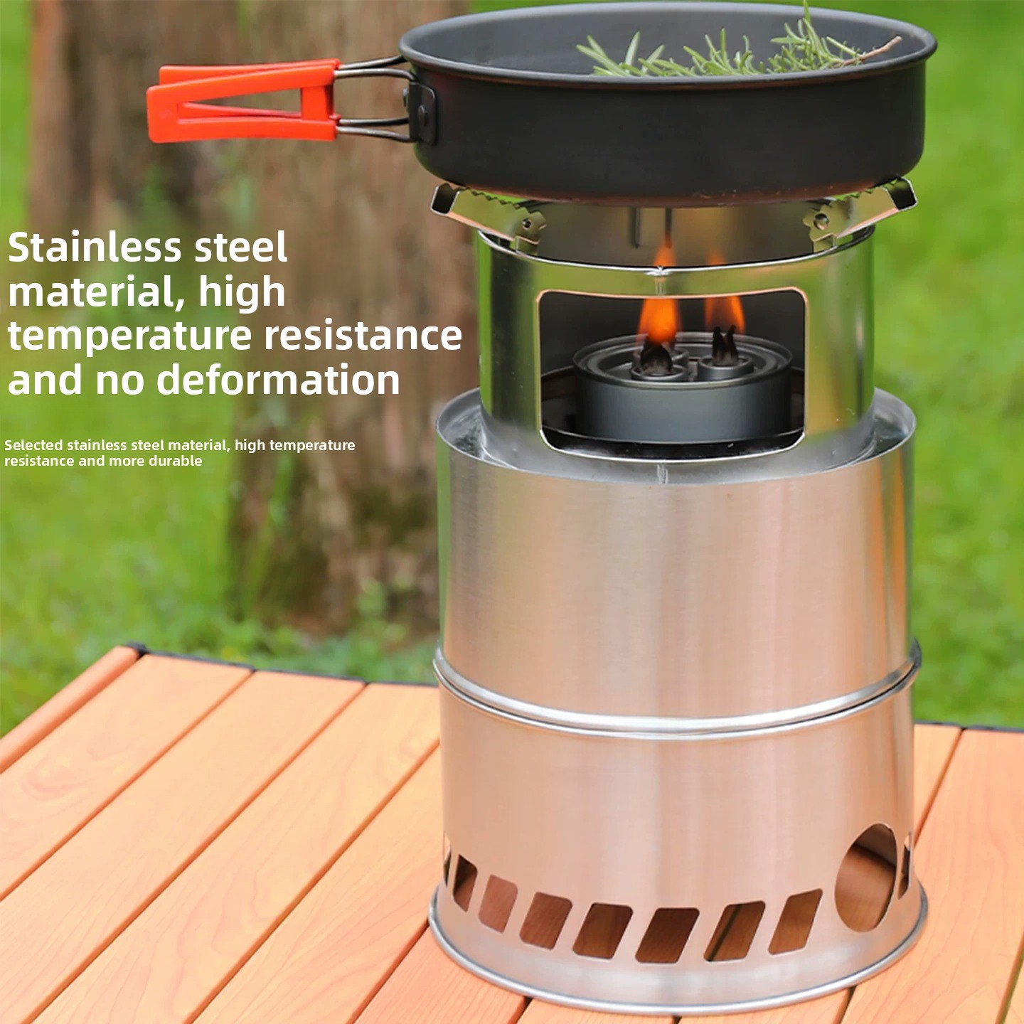 Portable Folding Wood Gasifier - огляд і ціна Camping Cooking Options