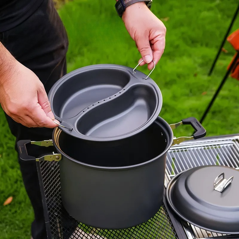 for  Outdoor 6.5L Pot Set for  - огляд і ціна Camping Cooking Set Large