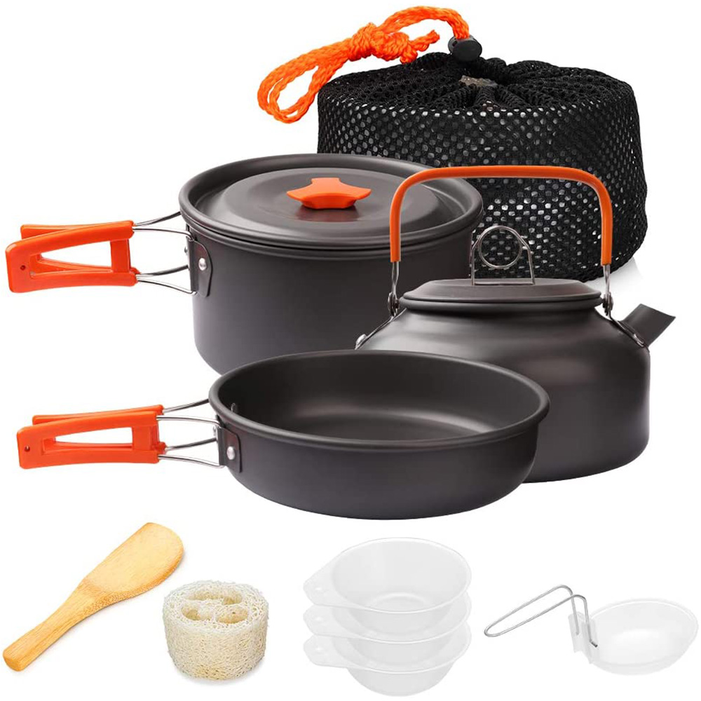 1pcs/1set Camping Cookware Kit - огляд і ціна Camping Cooking Ware Set