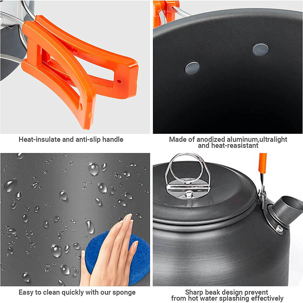 1pcs/1set Camping Cookware Kit - огляд і ціна Camping Cooking Ware Set