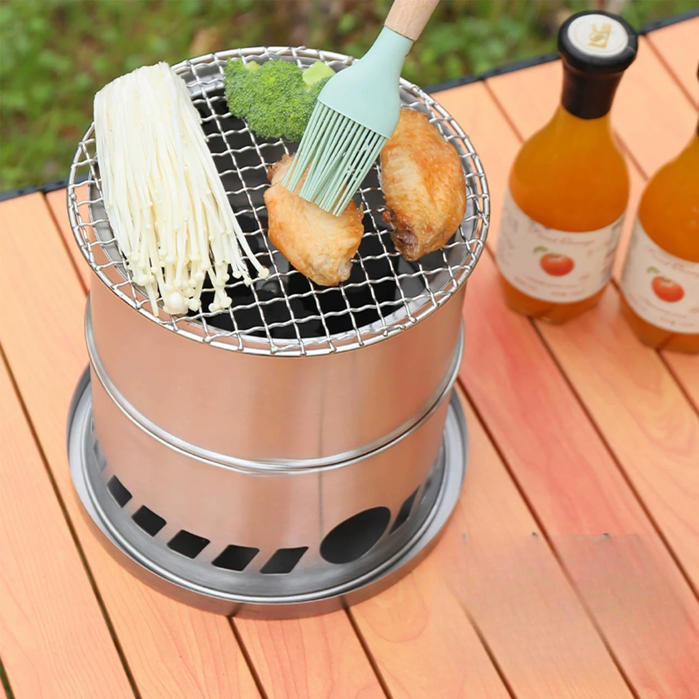 Portable Folding Wood Gasifier - огляд і ціна Camping Cooking Options