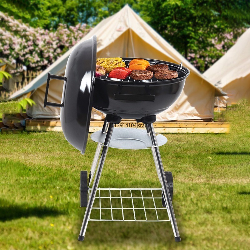 Portable Round Charcoal BBQ Gr - огляд і ціна Camping Cooking Options