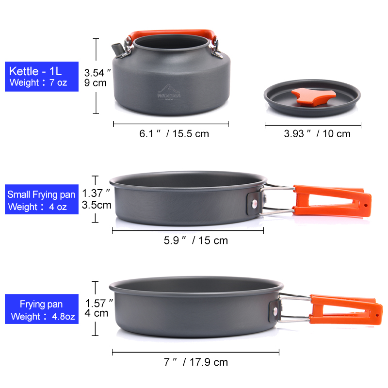 Widesea Camping Outdoor Cookwa - огляд і ціна Camping Cooking Ware Set