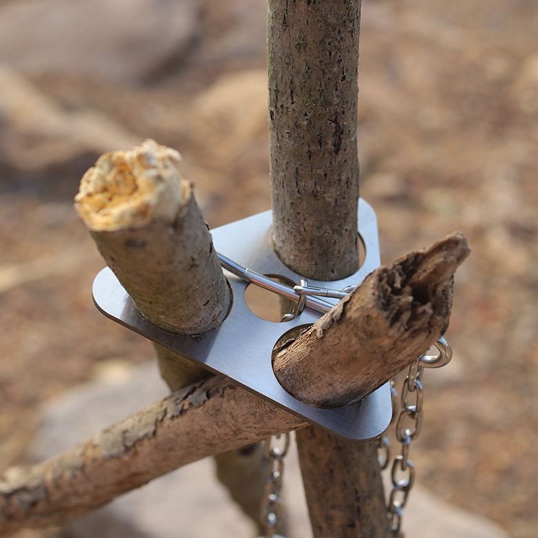 Stainless Steel Camping Tripod - огляд і ціна Camping Cooking Survival