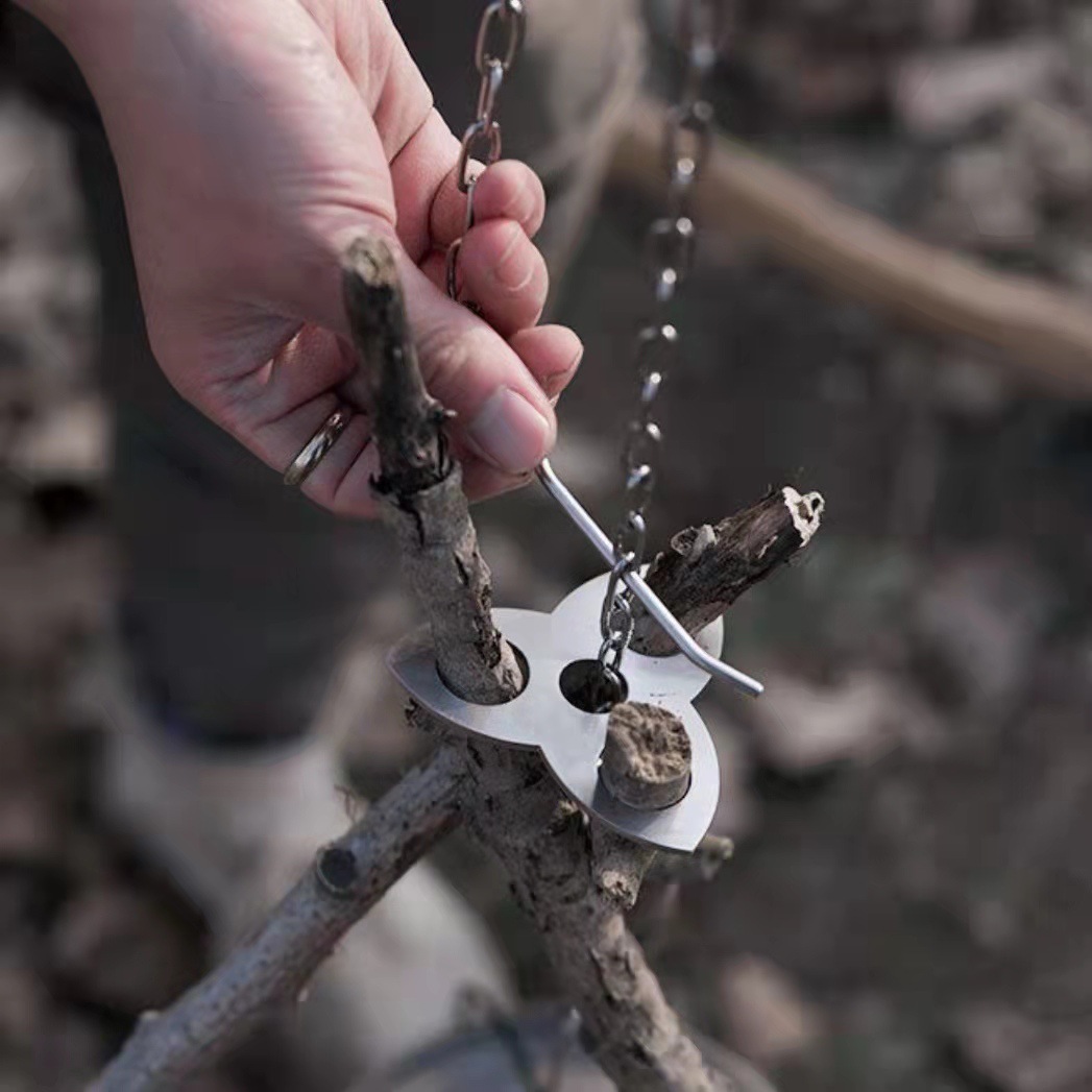 Stainless Steel Camping Tripod - огляд і ціна Camping Cooking Survival