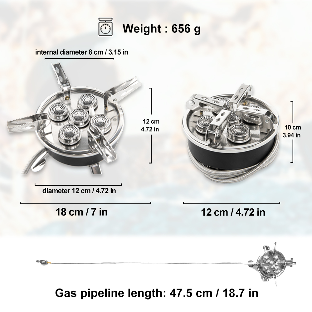 Widesea Camping 5in1 Gas Stove - огляд і ціна Camping Cooking Plate