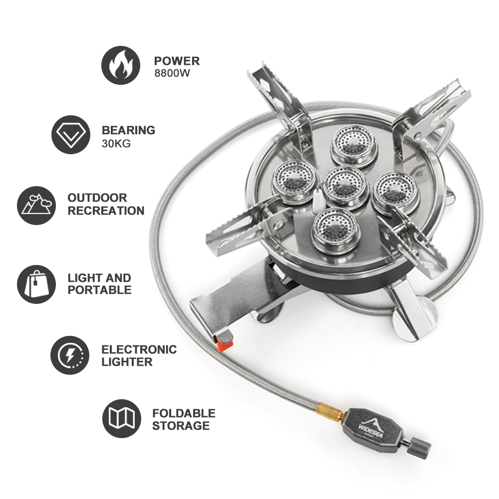 Widesea Camping 5in1 Gas Stove - огляд і ціна Camping Cooking Plate