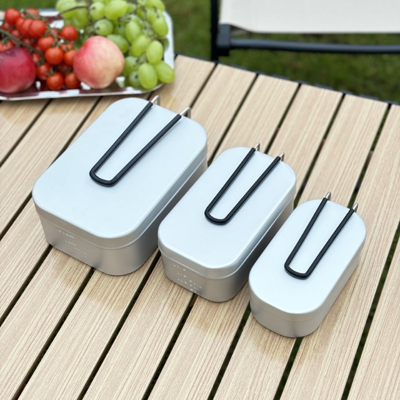 1PC Outdoor Aluminum Lunch Box - огляд і ціна Camping Cooking Rice