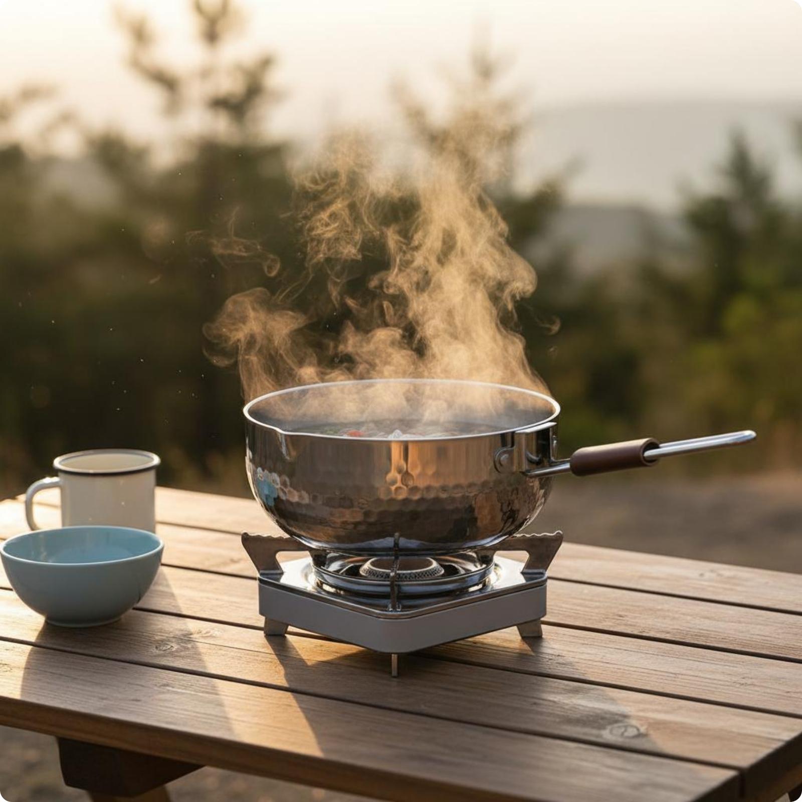 Detachable Handle Cooking Pot  - огляд і ціна Camping Cooking Without Gas