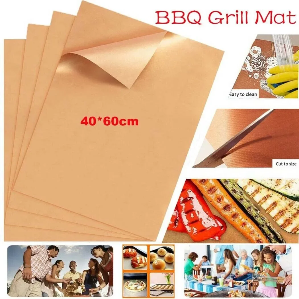 4pcs Non-stick BBQ Grill Mat 6 - огляд і ціна Camping Cooking Mat