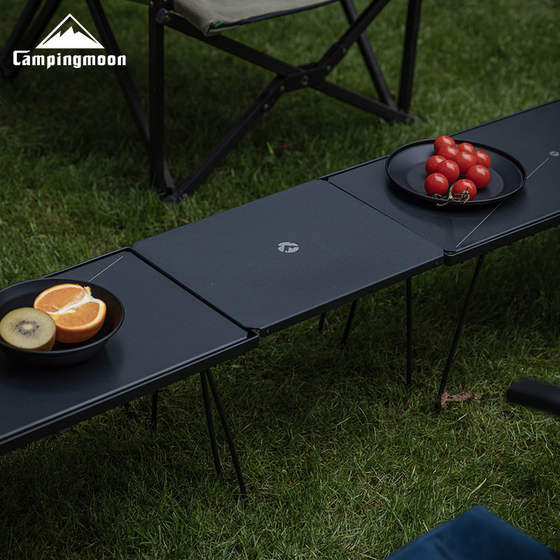 CAMPINGMOON T-229-9BK-2P two-p - огляд і ціна Camping Outdoor Cooking Table