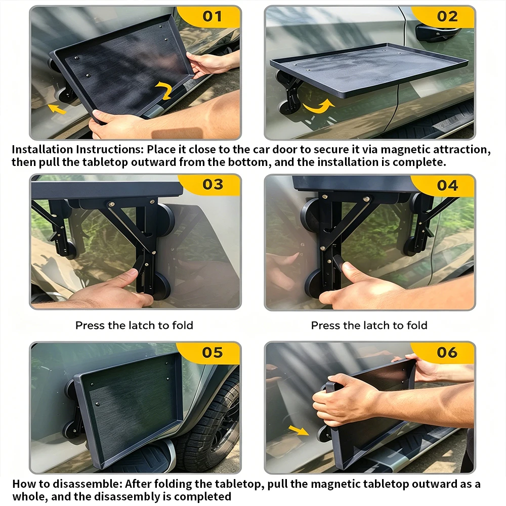 Portable Car Side Door Hanging - огляд і ціна Camping Outdoor Cooking Table