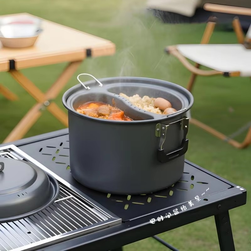 Camping Cookware Aluminum Camp - огляд і ціна Camping Cooking Set Large
