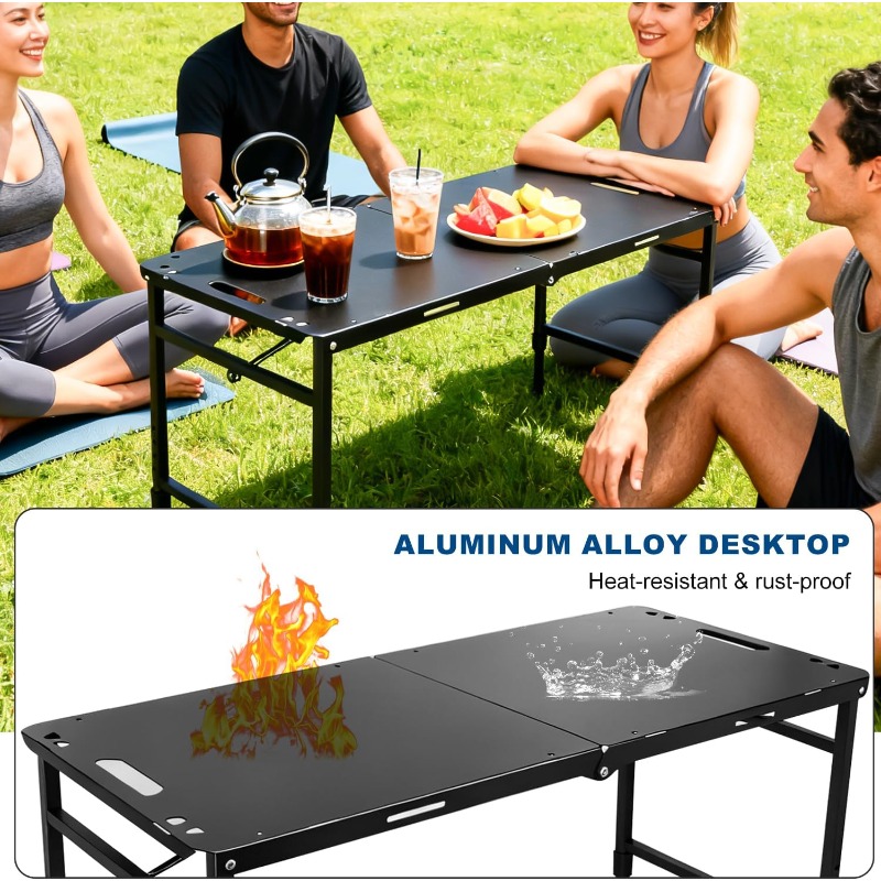 Camping Table Adjustable Foldi - огляд і ціна Camping Outdoor Cooking Table
