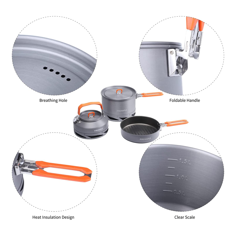 Fire Maple Camping Cookware Ut - огляд і ціна Camping Cooking Ware Set