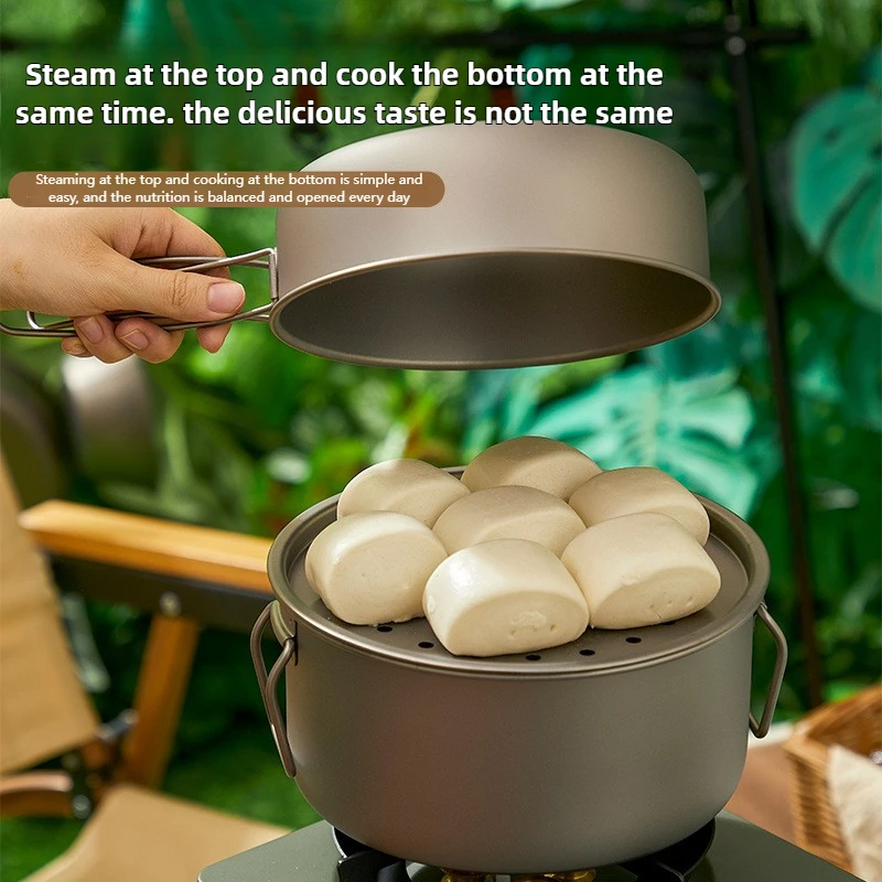 Titanium Outdoor Pot Set Picni - огляд і ціна Camping Cooking Ware Set