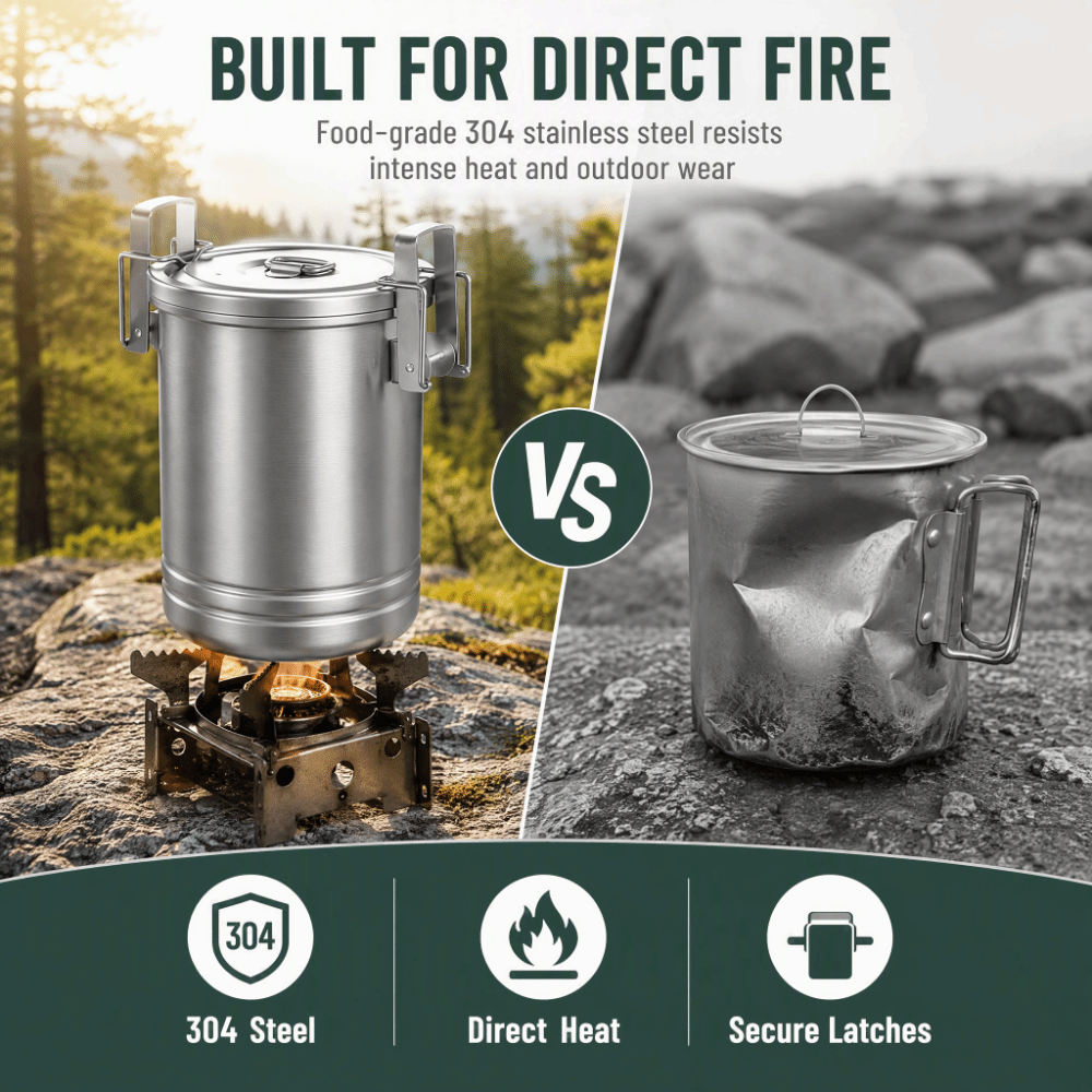304 Stainless Steel Camping Ri - огляд і ціна Camping Cooking Rice