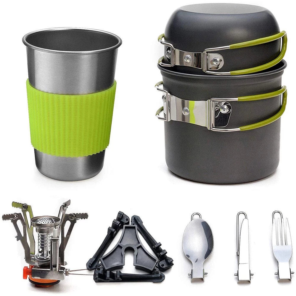 Camping Cookware Kit with Stov - огляд і ціна Camping Cooking Gadgets