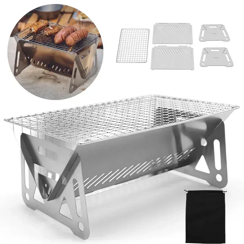Portable Folding Barbecue Gril - огляд і ціна Camping Cooking Plate