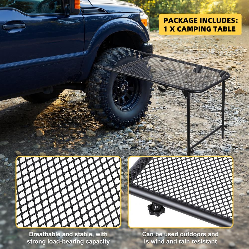 Tire Mount Camping Desk, Steel - огляд і ціна Camping Outdoor Cooking Table